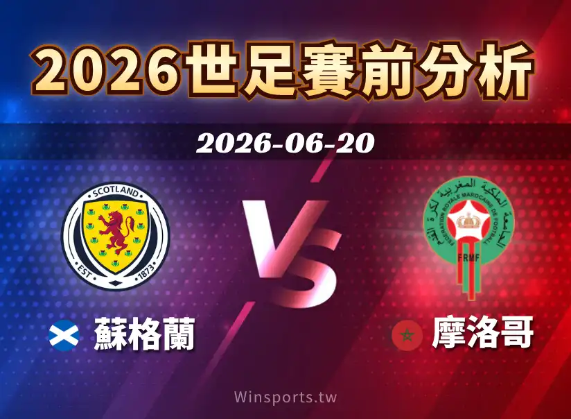 【2026世足預測】6/20 C組蘇格蘭 vs 摩洛哥賽前分析:雙方戰力、戰術解析與比分預測